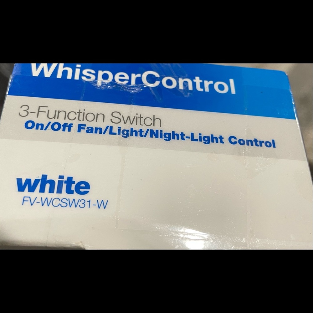 Panasonic Whispercontrol 3-Function Switch On/Off Fan/Light/Night-Light Control - Picture 2 of 2